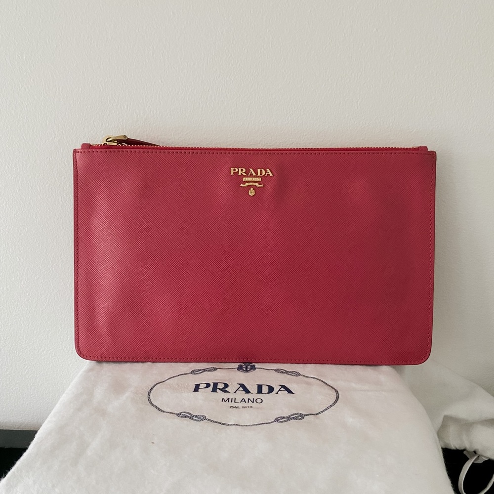Prada Safiano leather cluth